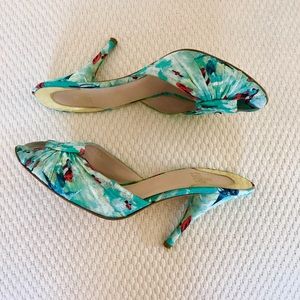 COPY - FENDI Silk Printed Heels 39